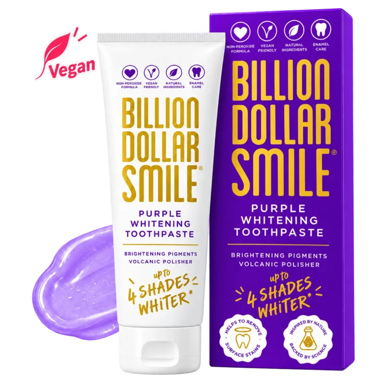 Billion Dollar Smile Purple Whitening Toothpaste 75 ml