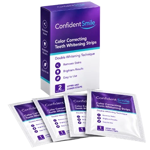 Confidentsmile Whitening Strips Color Correcting