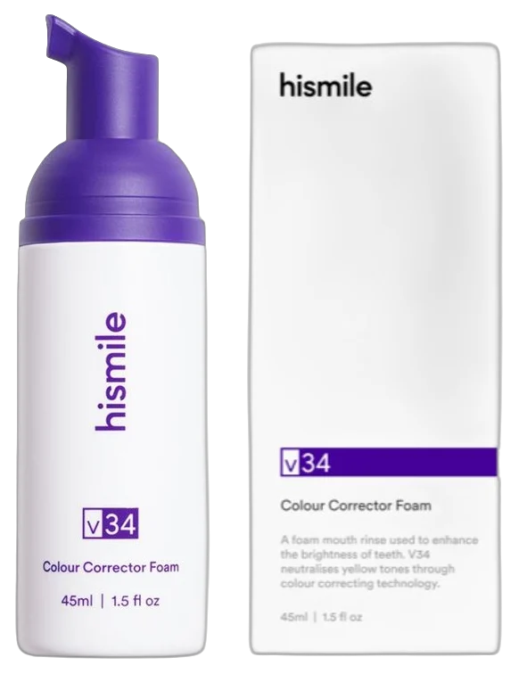 Hismile V34 Colour Corrector Foam 45 ml